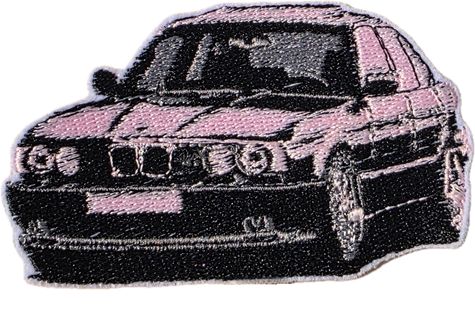 Custi Embroidered Iron on Car Patch