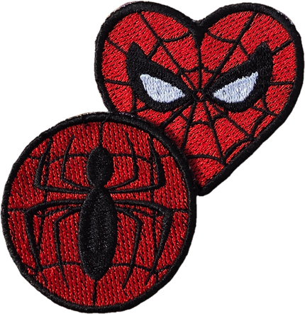 Custi Embroidered Iron-on & Sew-on Spiderman 2x Patches