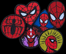 Custi Embroidered Iron-on & Sew-on Spiderman 6x Patches