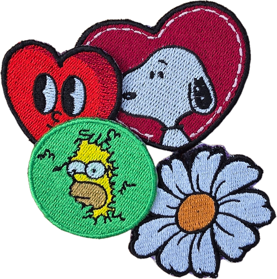 Custi Embroidered Iron on 4x Patches