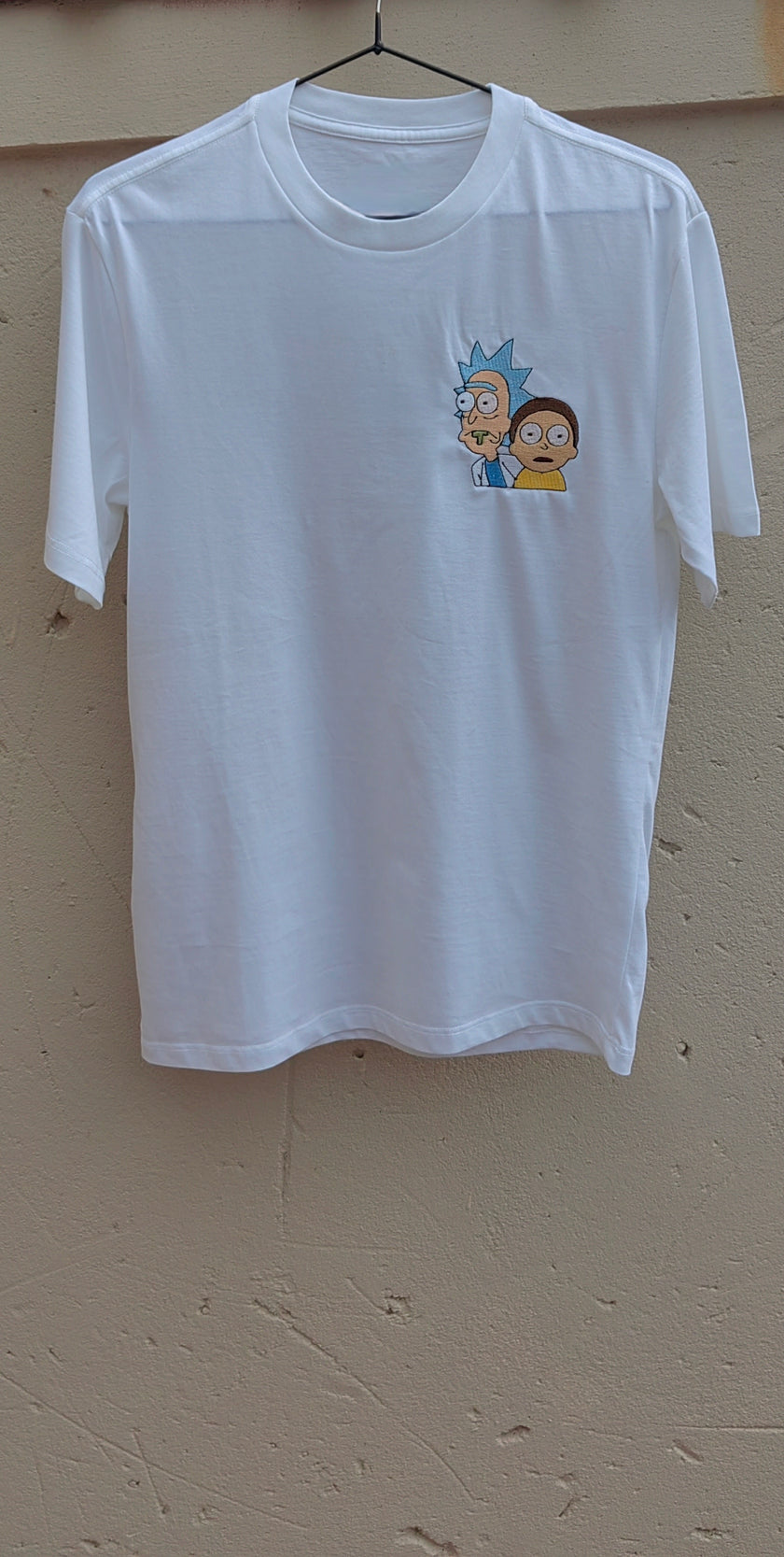 Custi Embroidered Rick and Morty T-shirt