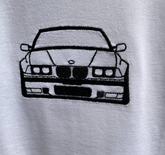 Custi Embroidered Car T-shirt
