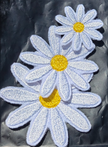 Custi Embroidered Iron on Flower 3x Patches