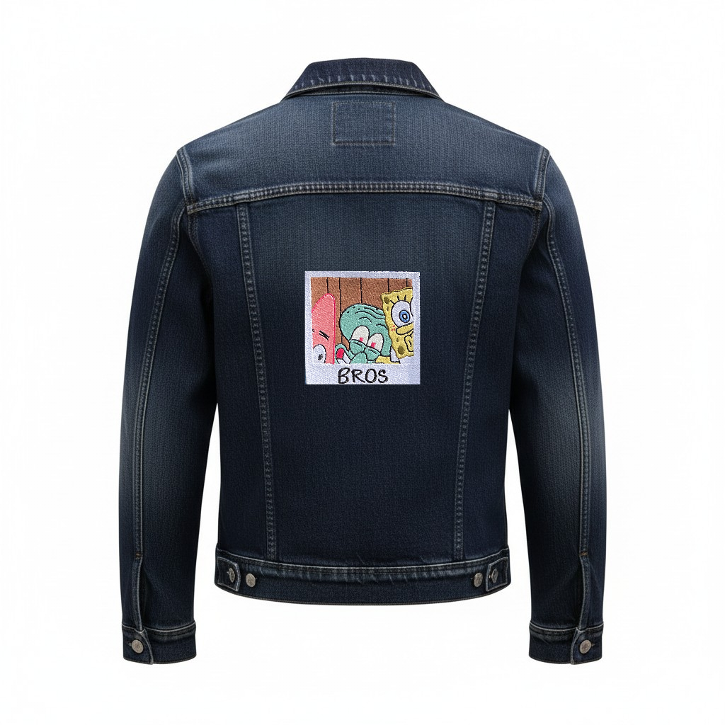 Custi Embroidered Bros Denim Jacket