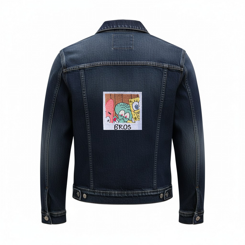 Custi Embroidered Bros Denim Jacket