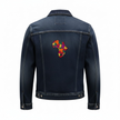 Custi Embroidered Africa Denim Jacket