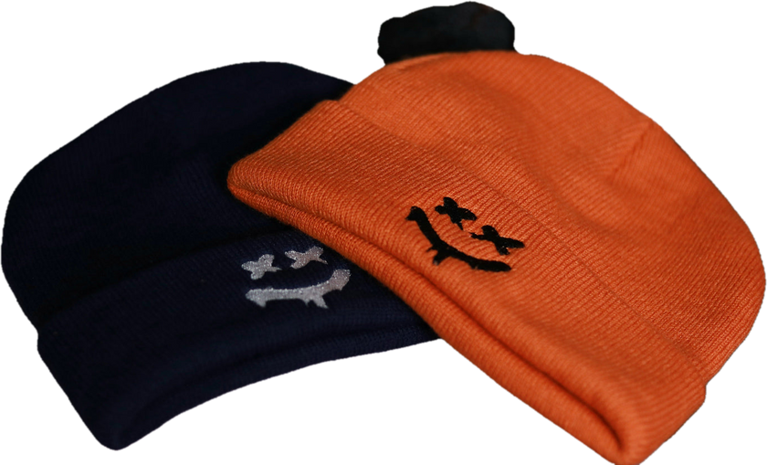 Custi Embroidered Smiley - Beanie