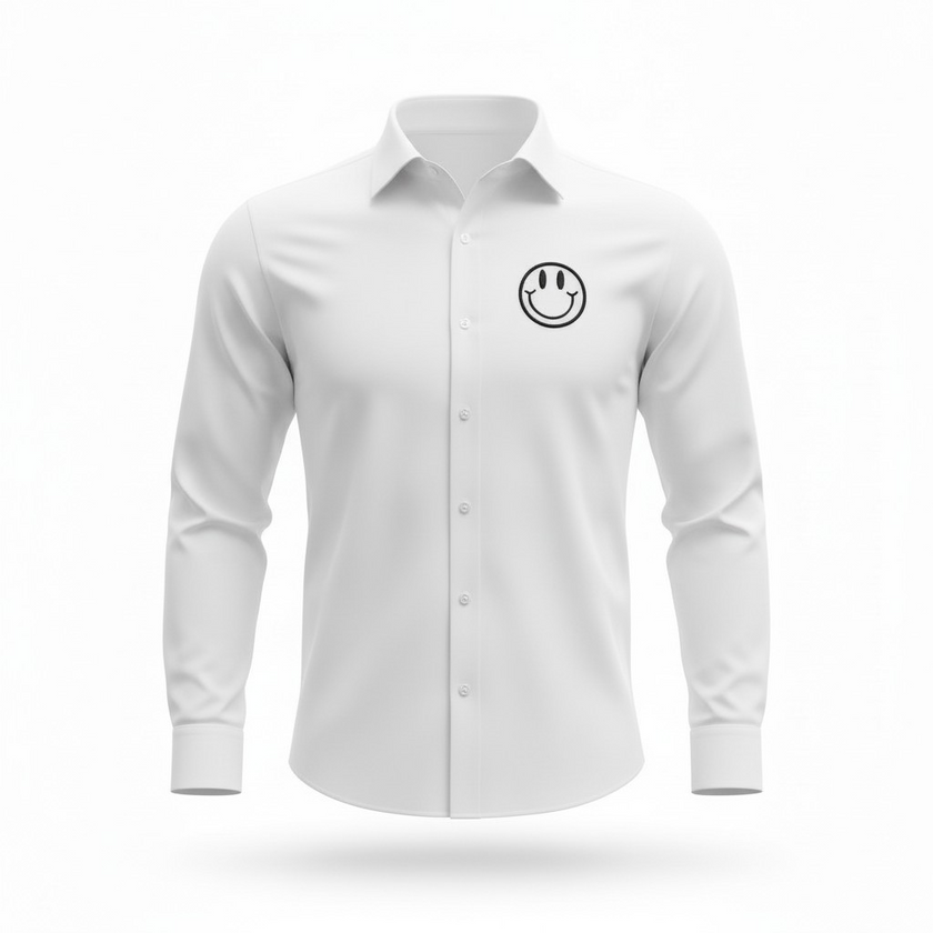 Custi Embroidered Smiley Shirt