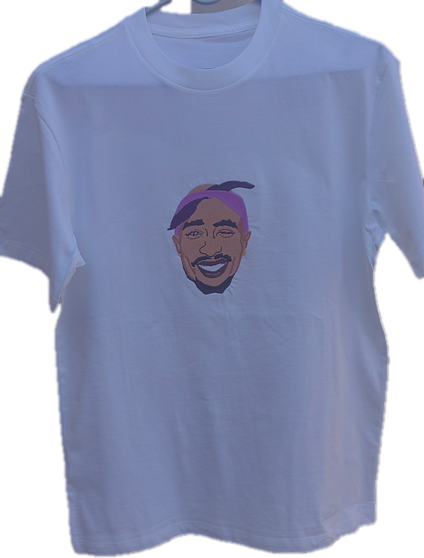 Custi Embroidered 2 Pac T-shirt
