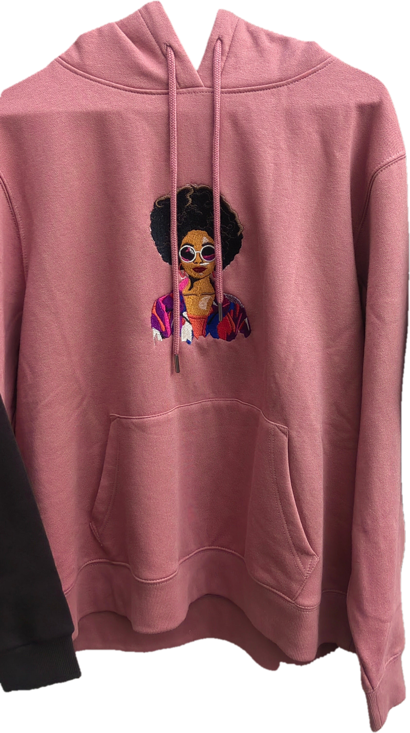 Custi Embroidered Sun Glasses Lady Hoodie
