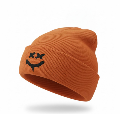 Custi Embroidered Smiley - Beanie