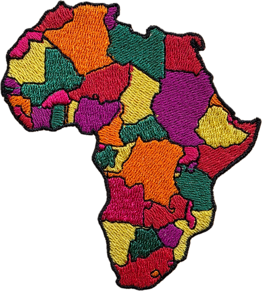 Custi Embroidered Africa Denim Jacket