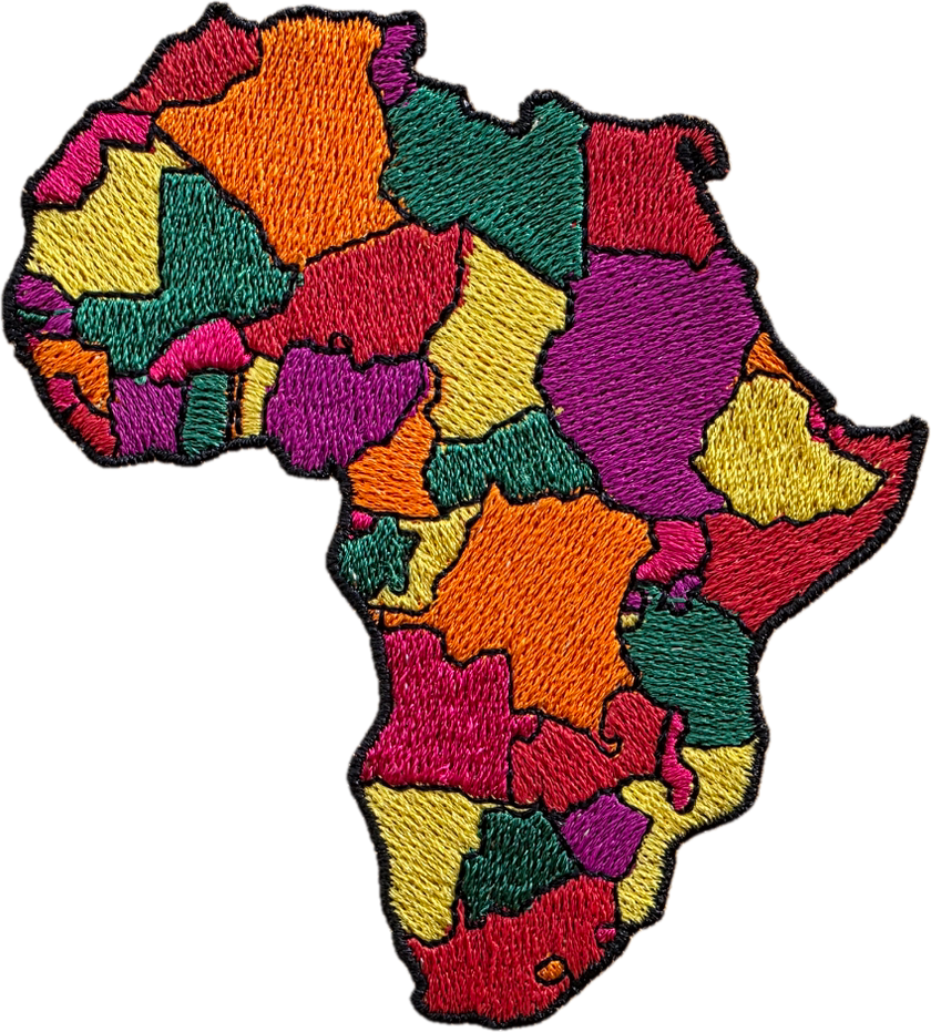 Custi Embroidered Africa Denim Jacket