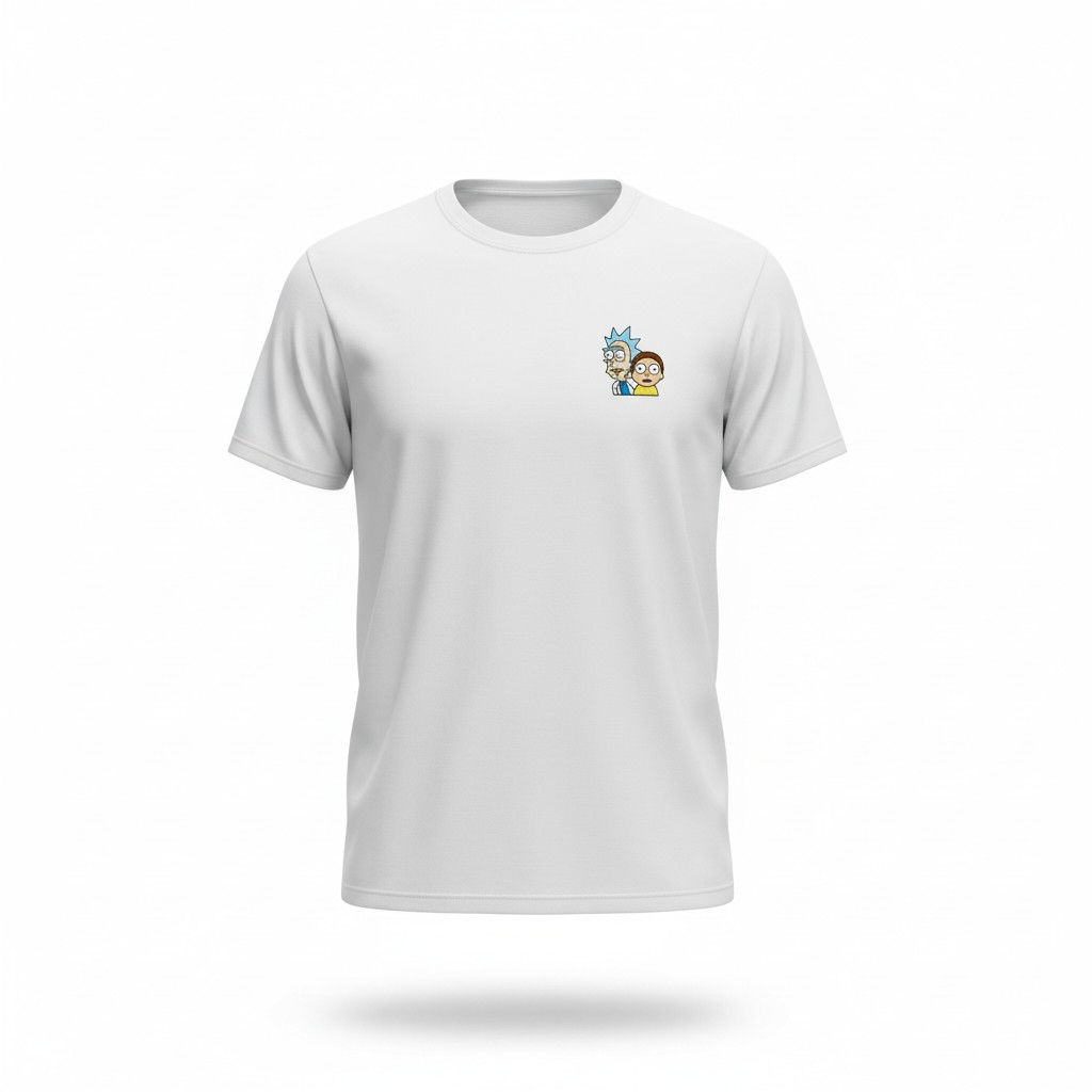 Custi Embroidered Rick and Morty T-shirt