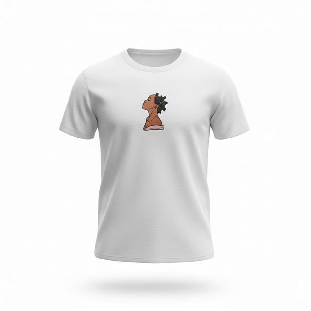 Custi Embroidered Bantu Knots T-shirt