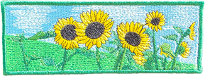Custi Embroidered Sunflowers Hoodie