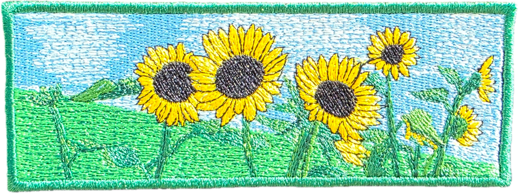 Custi Embroidered Sunflowers Hoodie