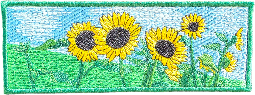 Custi Embroidered Sunflowers Hoodie